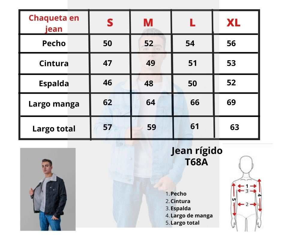Chaqueta Jean con Forro Ovejero Hombre | Abrigo Cálido y Estilo Urbano