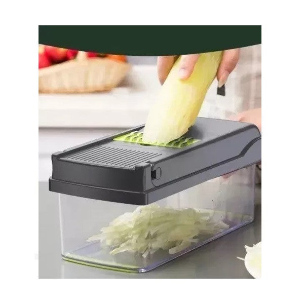 Mandolina Cortador de Verduras 15 en 1 – Rallador, Rebanador y Picador Multifuncional