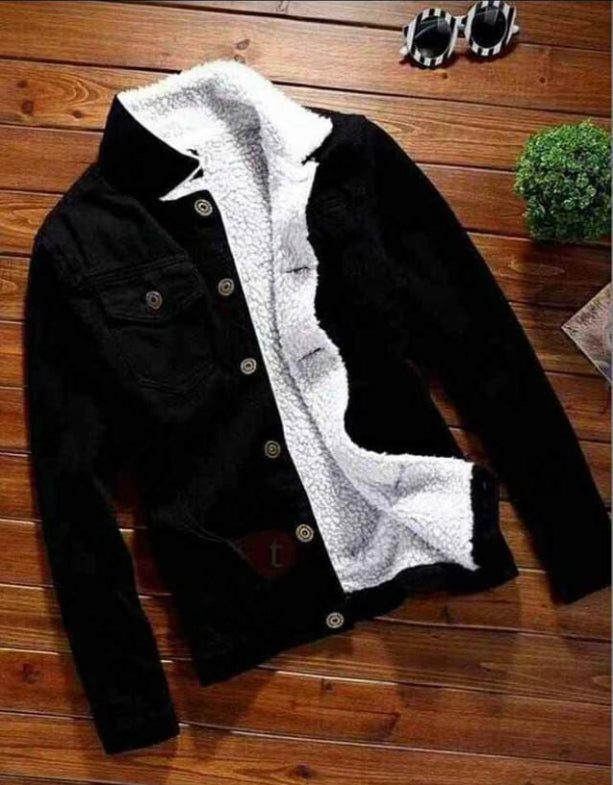 Chaqueta Jean con Forro Ovejero Hombre | Abrigo Cálido y Estilo Urbano