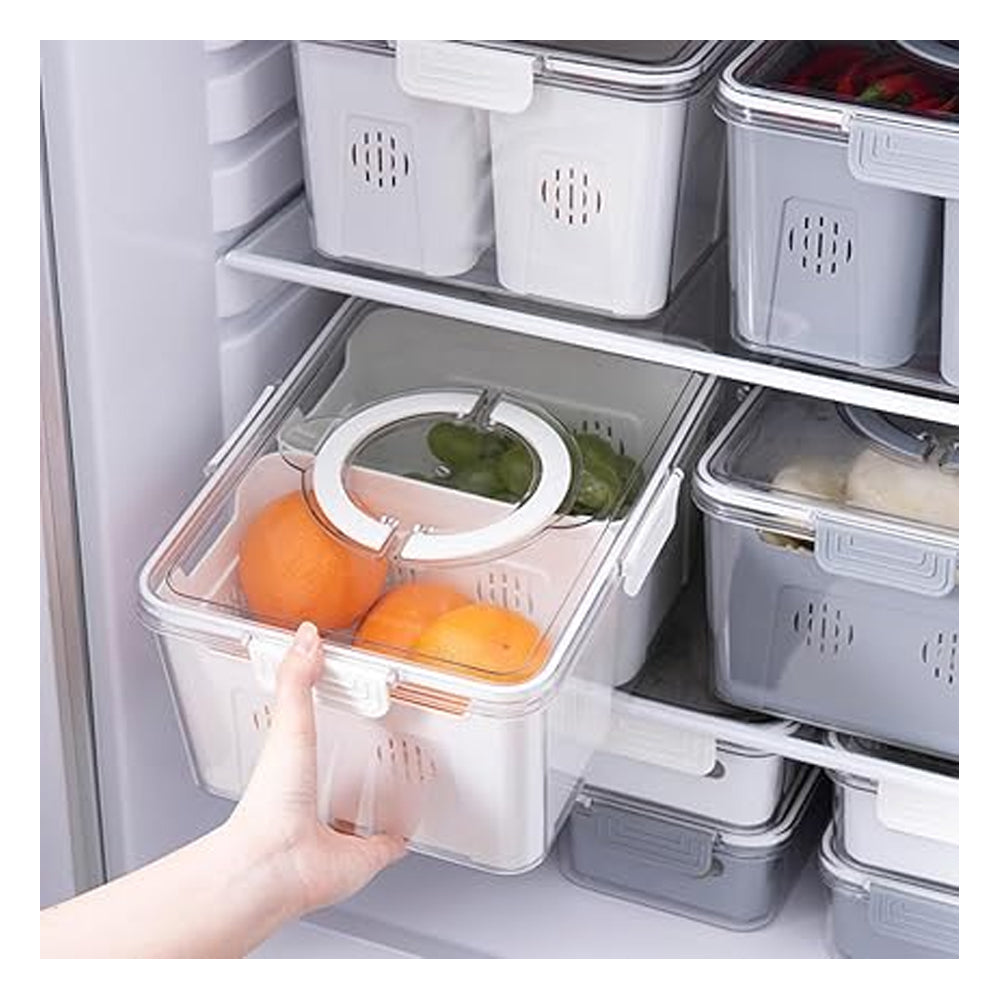 Contenedor Hermético Doble para Refrigerador | Organiza y Conserva tus Alimentos por Más Tiempo