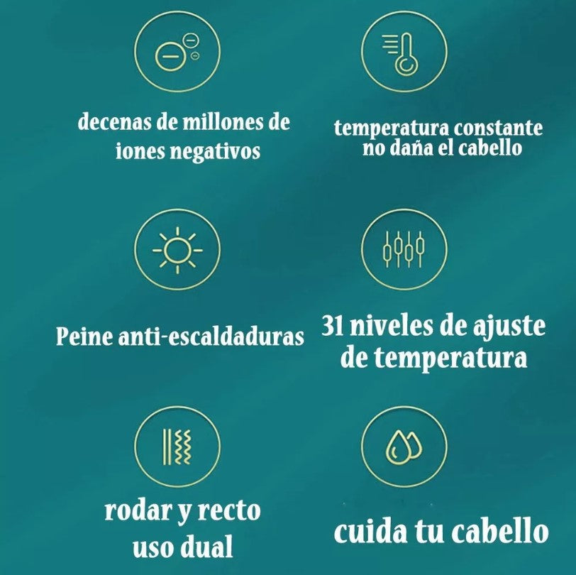 Cepillo Alisador Instantáneo – Liso en Minutos