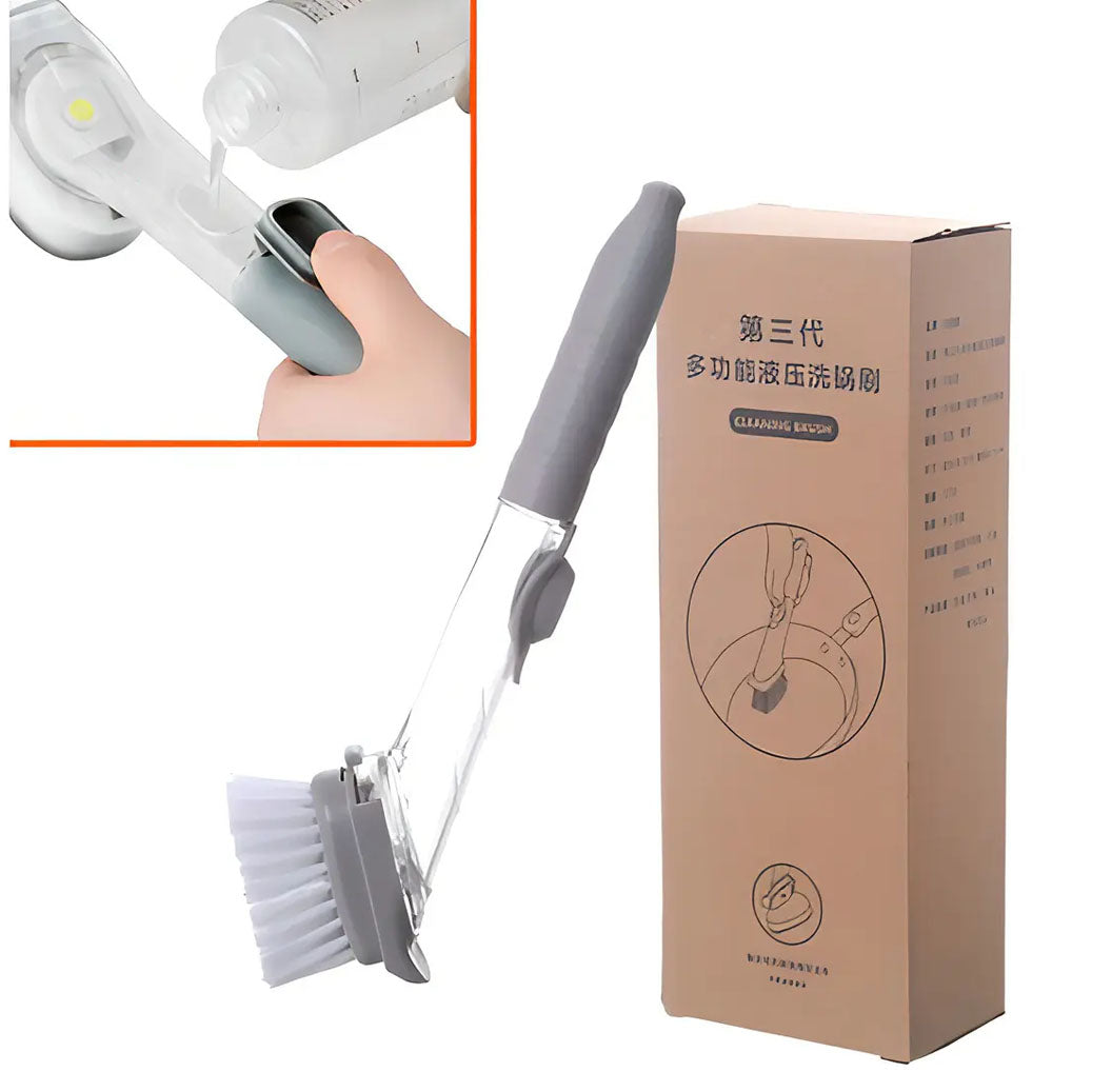 Cepillo Dispensador de Jabón 2 en 1 – Limpieza Fácil y Práctica para tu Cocina